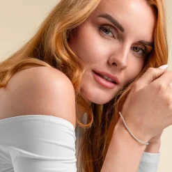 Vittoria valkokultainen tennis timanttirannekoru, 0,97ct