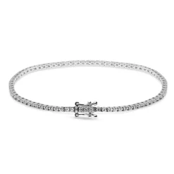 Vittoria valkokultainen tennis timanttirannekoru, 0,97ct