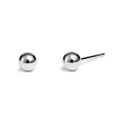 Vittoria valkokultaiset pallokorvakorut, 3,5mm pallo, valkokultaa